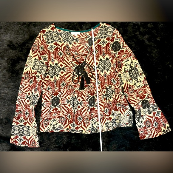 Multicolored Blouse, size M, pre-owned - Picture 3 of 5